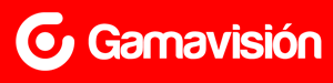 Gamavision fondo rojo horizontal Logo