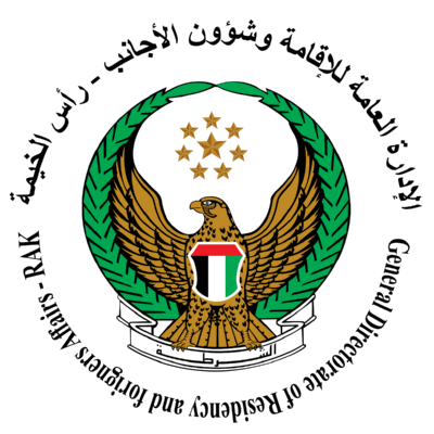 General Directorate of Residency and forigners Affairs   RAK ,Logo , icon , SVG General Directorate of Residency and forigners Affairs   RAK