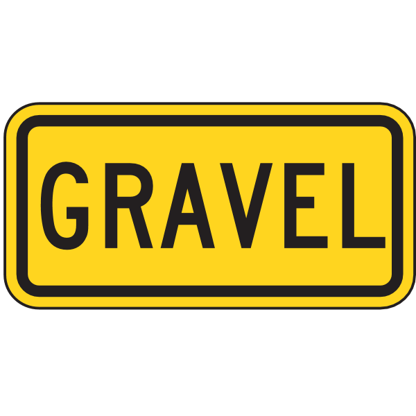 GRAVEL TRAFFIC SIGN Logo ,Logo , icon , SVG GRAVEL TRAFFIC SIGN Logo