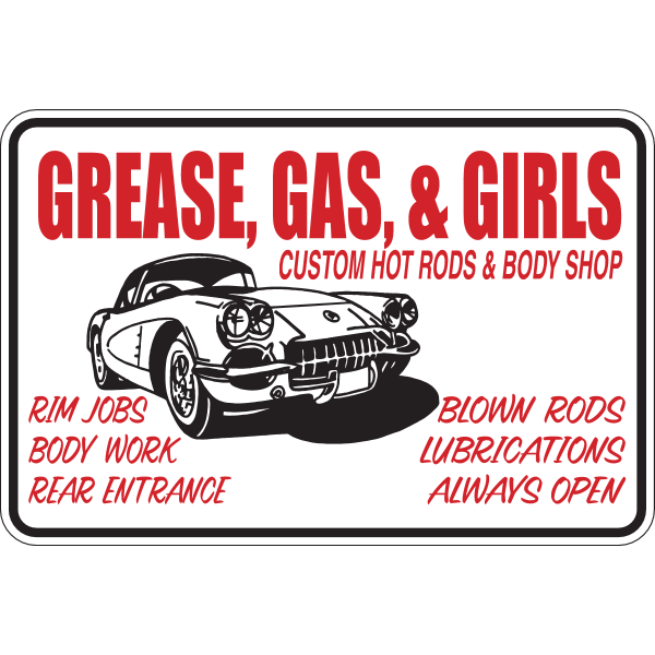 GREASE GAS GIRLS SIGN Logo ,Logo , icon , SVG GREASE GAS GIRLS SIGN Logo