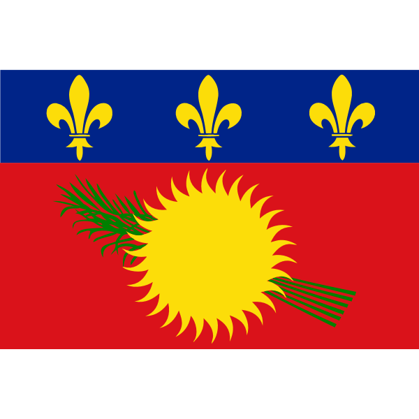GUADELOUPE FLAG Logo