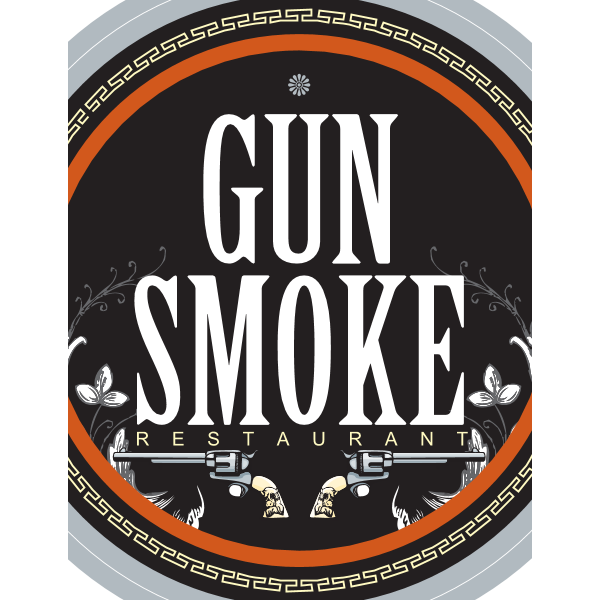 Gun Smoke Restaurant Logo ,Logo , icon , SVG Gun Smoke Restaurant Logo