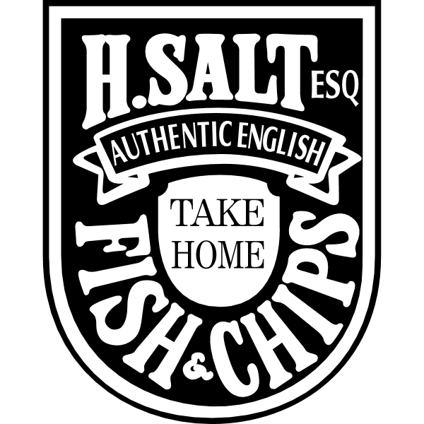 H Salt Fish & Chips ,Logo , icon , SVG H Salt Fish & Chips