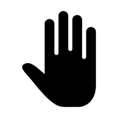 hand ,Logo , icon , SVG hand