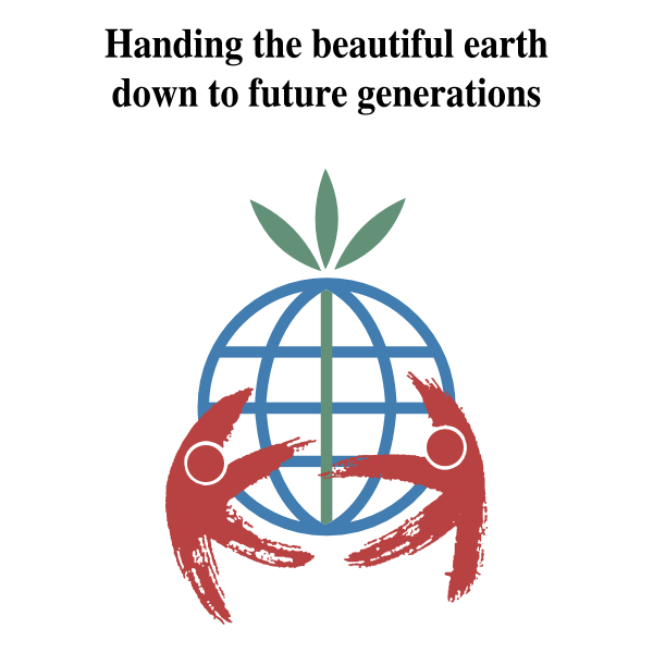 Handing the beautiful earth