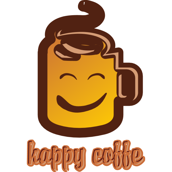 Happy Coffe Logo ,Logo , icon , SVG Happy Coffe Logo