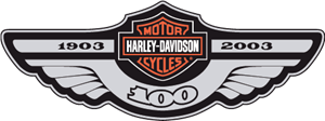 Harley Davidson 100th Logo ,Logo , icon , SVG Harley Davidson 100th Logo