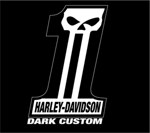 Harley Davidson Dark Custom Logo