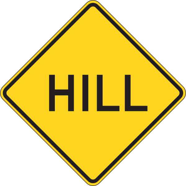 HILL ROAD TRAFFIC SIGN Logo ,Logo , icon , SVG HILL ROAD TRAFFIC SIGN Logo