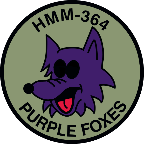 HMM-364 Purple Foxes Logo