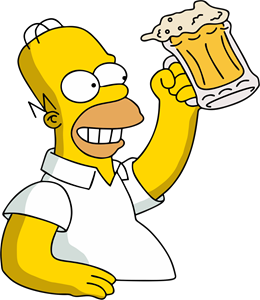 Homer Simpson Holding beer Duff Logo ,Logo , icon , SVG Homer Simpson Holding beer Duff Logo