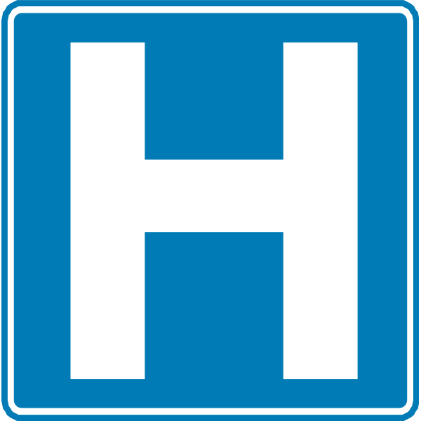 HOSPITAL PICTOGRAM SYMBOL Logo