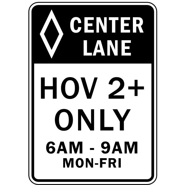 HOV CENTER LANE Logo ,Logo , icon , SVG HOV CENTER LANE Logo