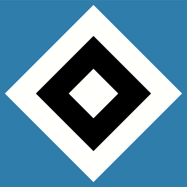 HSV Geodreieck Hamburger SV Lineal HSV Logo 