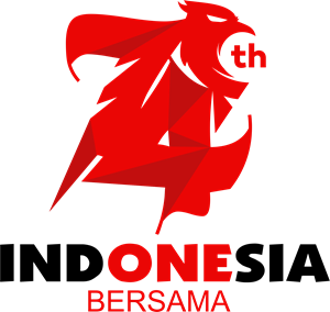 HUT RI 74 Indonesia Satu bersama Logo