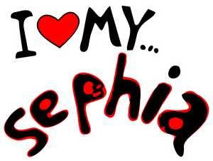 I LOVE MY SEPHIA Logo