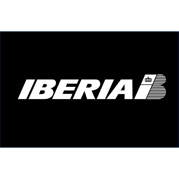 Iberia Airlines Negative Horizontal Logo ,Logo , icon , SVG Iberia Airlines Negative Horizontal Logo
