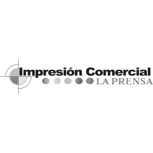 Impresion Comercial LA PRENSA gris Logo ,Logo , icon , SVG Impresion Comercial LA PRENSA gris Logo