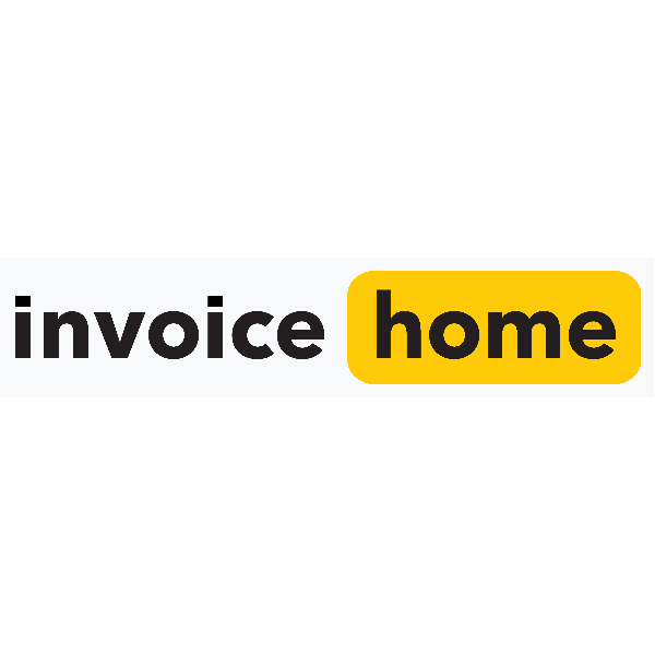 Invoice Home Logo Gray background ,Logo , icon , SVG Invoice Home Logo Gray background