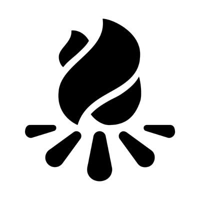 ios bonfire ,Logo , icon , SVG ios bonfire