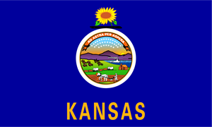 Kansas State Flag Logo ,Logo , icon , SVG Kansas State Flag Logo