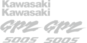 Kawasaki GPZ 500 Logo ,Logo , icon , SVG Kawasaki GPZ 500 Logo