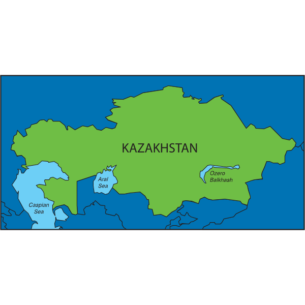 KAZAKHSTAN MAP Logo