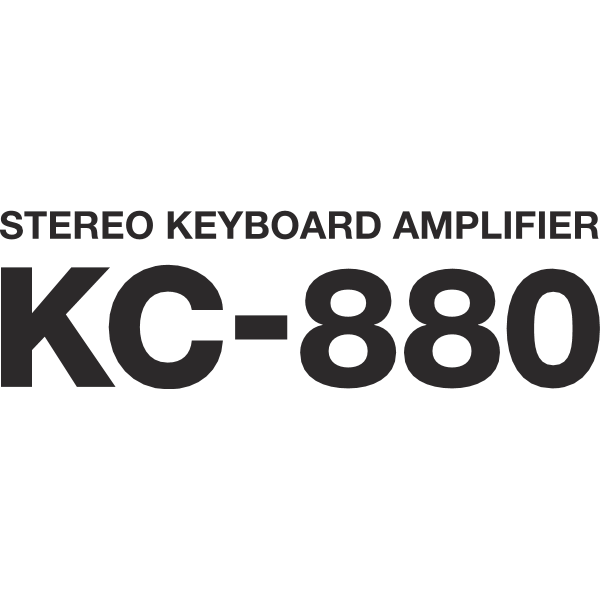 KC-880 Stereo Keyboard Amplifier Logo ,Logo , icon , SVG KC-880 Stereo Keyboard Amplifier Logo