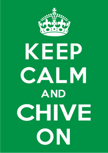 Keep Calm Chive On Logo