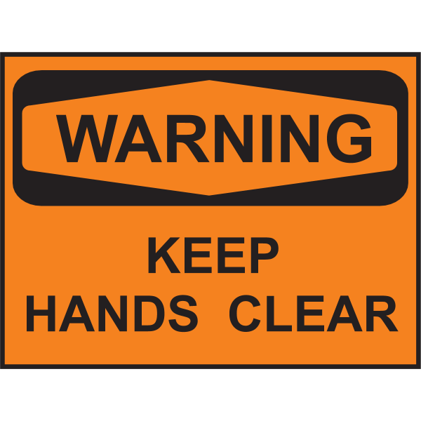 KEEP HANDS CLEAR SIGN Logo ,Logo , icon , SVG KEEP HANDS CLEAR SIGN Logo