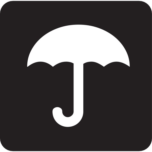 KEEP OUT OF RAIN SYMBOL Logo