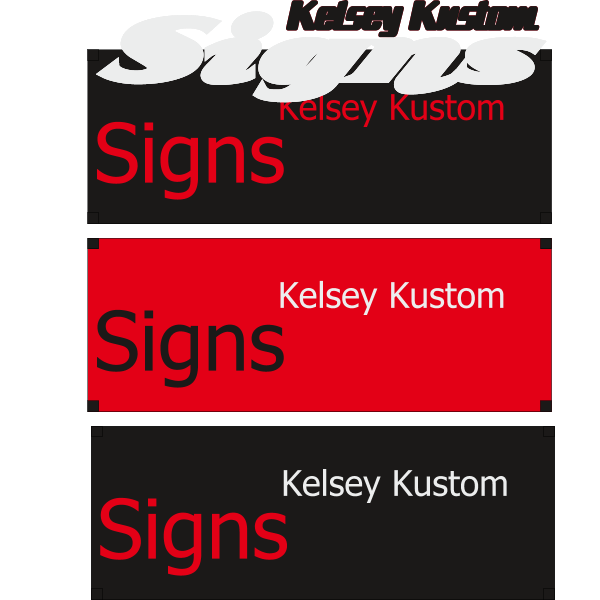 Kelsey Kustom Signs Logo ,Logo , icon , SVG Kelsey Kustom Signs Logo