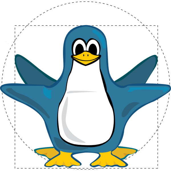 Knoppix Tux Logo ,Logo , icon , SVG Knoppix Tux Logo