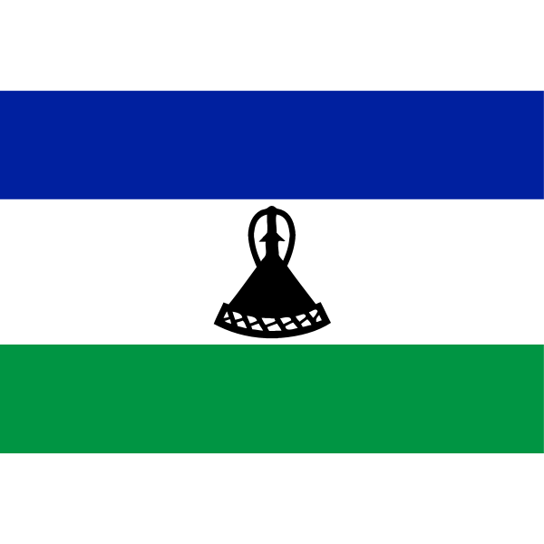 LESOTHO FLAG. Logo