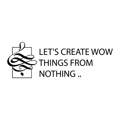 LET’S CREATEWOW THINGS FROM NOTHING ,Logo , icon , SVG LET’S CREATEWOW THINGS FROM NOTHING