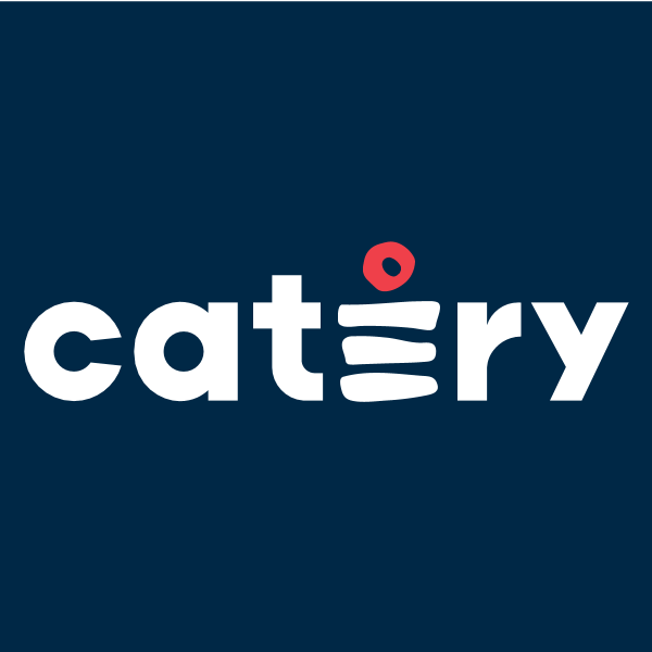 LOGO CATERY whiteonblue