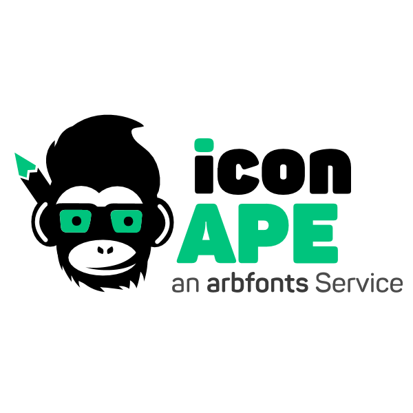 شعار القرد iconape ,Logo , icon , SVG شعار القرد iconape