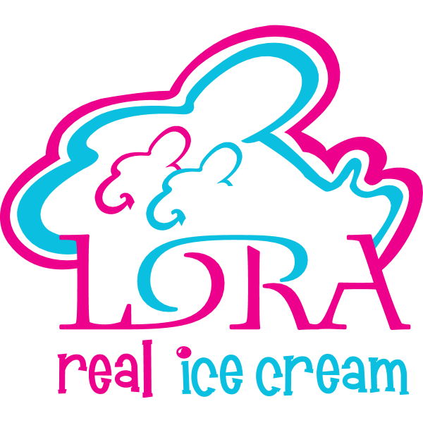 Lora Ice Cream Logo ,Logo , icon , SVG Lora Ice Cream Logo