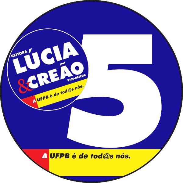 Lúcia e Creão – Chapa 5 – UFPB Logo