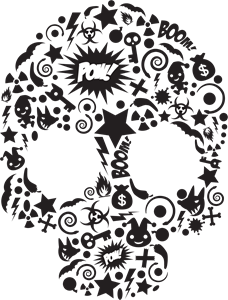 Man Cave Skull Logo ,Logo , icon , SVG Man Cave Skull Logo