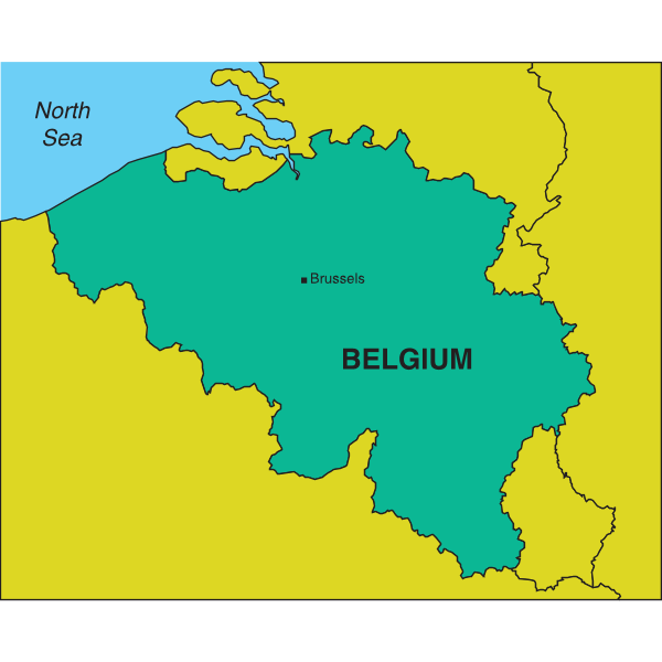 MAP OF BELGIUM Logo