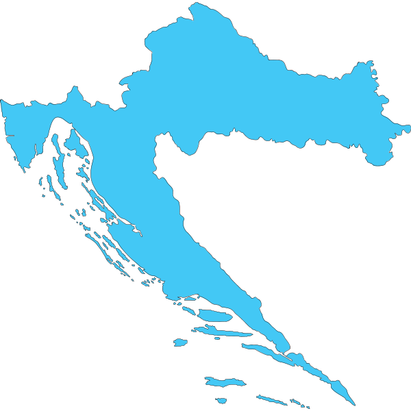 MAP OF CROATIA Logo