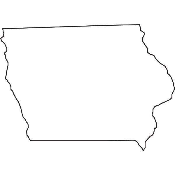 MAP OF IOWA Logo