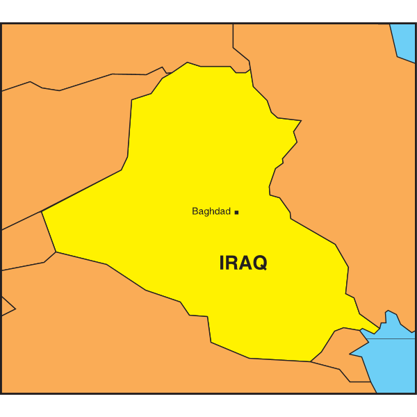 MAP OF IRAQ Logo