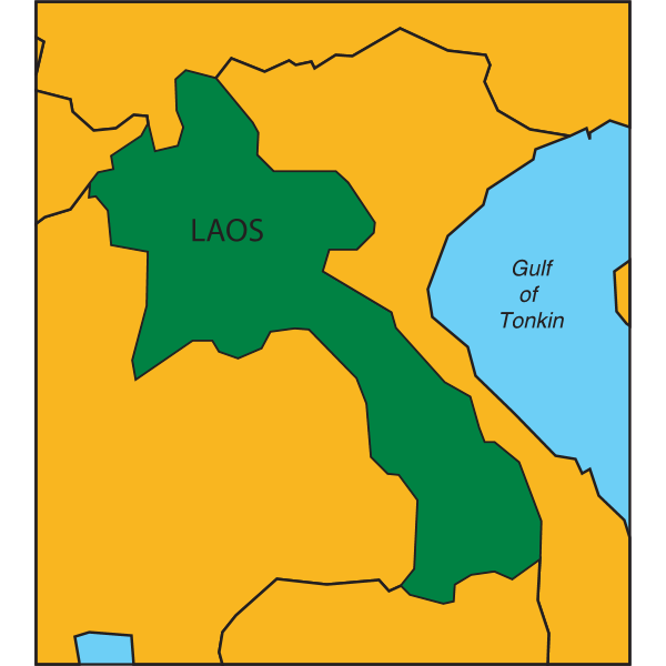 MAP OF LAOS Logo