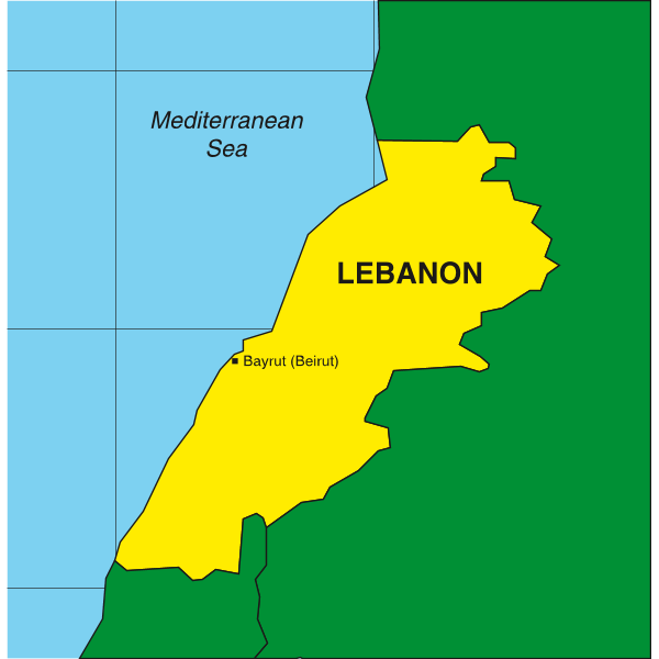 MAP OF LEBANON Logo