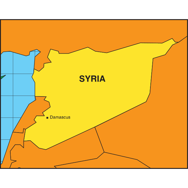 MAP OF SYRIA Logo ,Logo , icon , SVG MAP OF SYRIA Logo