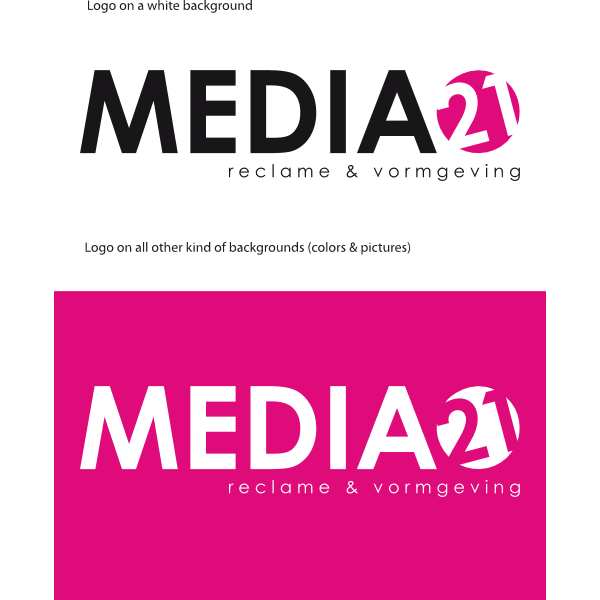 Media21 reclame & vormgeving Logo