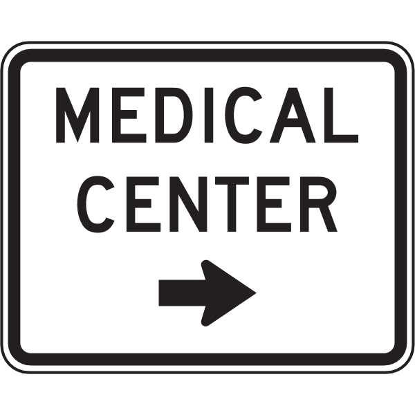 MEDICAL CENTER TRAFFIC SIGN Logo ,Logo , icon , SVG MEDICAL CENTER TRAFFIC SIGN Logo