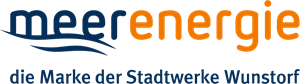 meerenergie die Marke der Stadtwerke Wunstorf Logo